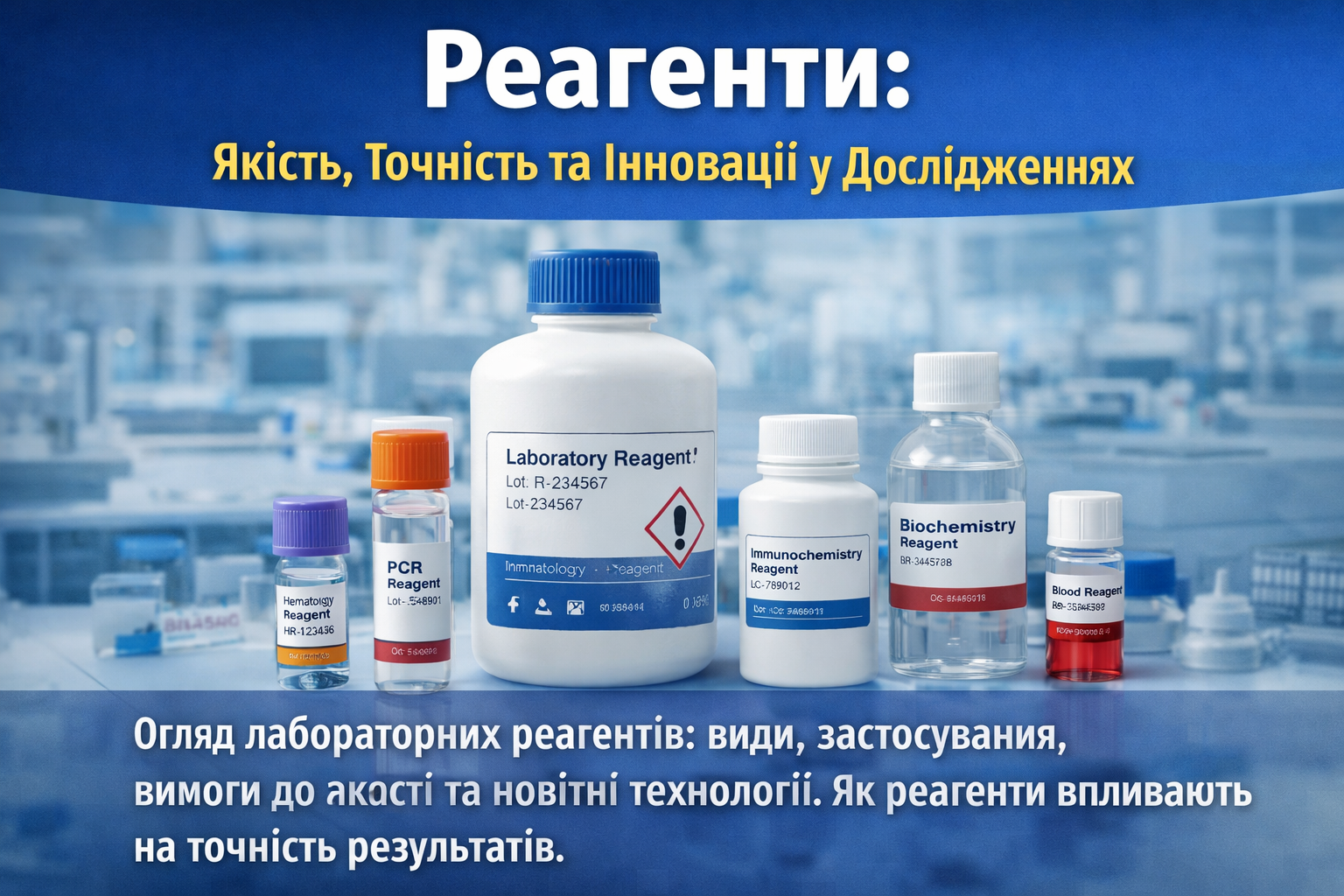 Lab Reagents Types Laboratory Reagents: Quality, Accuracy and Innovation in Modern Testing